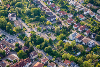 Vue d'oiseau de Communauté du Christ à Wiesloch dans le département Bade-Wurtemberg, Allemagne