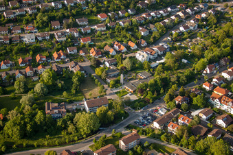 Vue aérienne de Église du Christ du Sud-Ouest à Wiesloch dans le département Bade-Wurtemberg, Allemagne