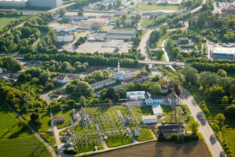 Vue aérienne de Sous-station devant le DITIB à Wiesloch dans le département Bade-Wurtemberg, Allemagne