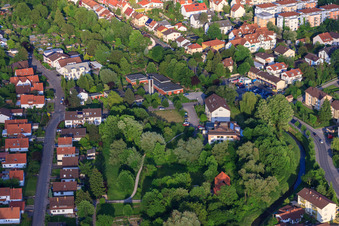 Vue aérienne de Église du Christ de l'Ouest à Wiesloch dans le département Bade-Wurtemberg, Allemagne