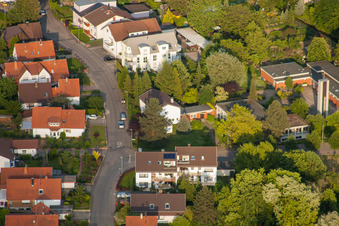 Vue aérienne de Gartenstr à Wiesloch dans le département Bade-Wurtemberg, Allemagne