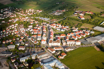 Vue aérienne de Häuseläcker à Wiesloch dans le département Bade-Wurtemberg, Allemagne