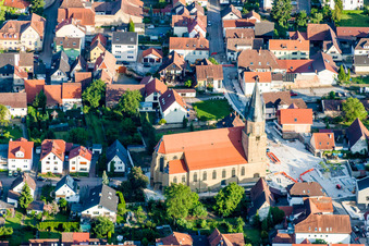 Vue aérienne de Rauenberg dans le département Bade-Wurtemberg, Allemagne