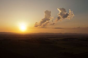 Vue aérienne de Castroncello dans le département Toscane, Italie