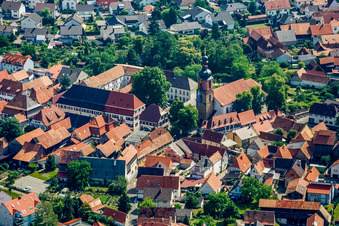 Vue aérienne de Centre à Rheinzabern dans le département Rhénanie-Palatinat, Allemagne