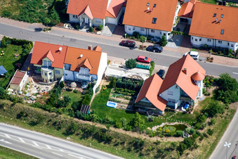 Nouvelle zone de développement Hardtwald à le quartier Hardtwald in Neupotz dans le département Rhénanie-Palatinat, Allemagne vue d'en haut
