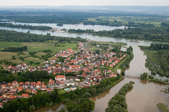 Munchhausen dans le département Bas Rhin, France depuis l'avion