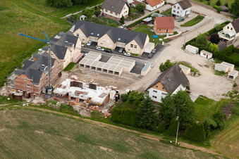 Vue oblique de Rountzenheim dans le département Bas Rhin, France