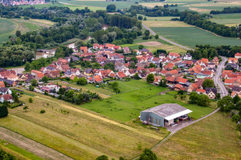 Rountzenheim dans le département Bas Rhin, France hors des airs