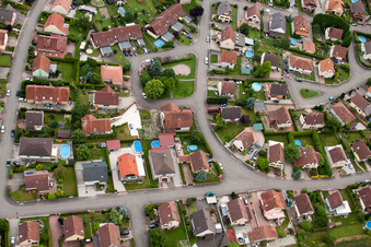 Drusenheim dans le département Bas Rhin, France d'un drone