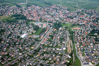 Herrlisheim dans le département Bas Rhin, France d'en haut