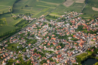 Kilstett dans le département Bas Rhin, France vue d'en haut