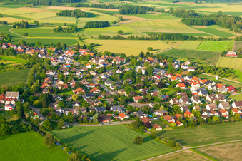 Vue aérienne de Du sud-ouest à le quartier Diersheim in Rheinau dans le département Bade-Wurtemberg, Allemagne