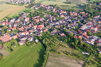 Vue aérienne de Village - Vue à le quartier Linx in Rheinau dans le département Bade-Wurtemberg, Allemagne