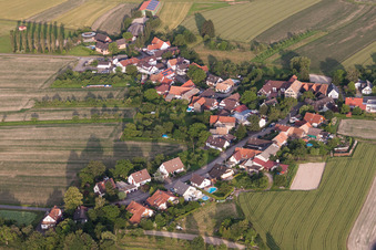 Photographie aérienne de Vue sur le village à le quartier Legelshurst in Willstätt dans le département Bade-Wurtemberg, Allemagne