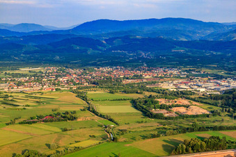 Vue aérienne de Du nord-ouest à Appenweier dans le département Bade-Wurtemberg, Allemagne