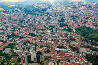 Vue aérienne de Rue Simter à Pirmasens dans le département Rhénanie-Palatinat, Allemagne