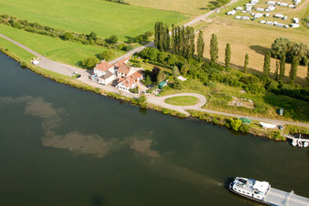 Photographie aérienne de Cattenom dans le département Moselle, France