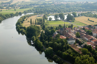 Vue aérienne de Gavisse dans le département Moselle, France