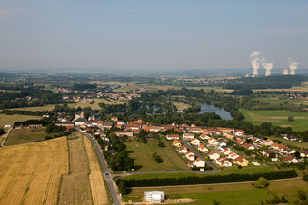 Photographie aérienne de Berg-sur-Moselle dans le département Moselle, France