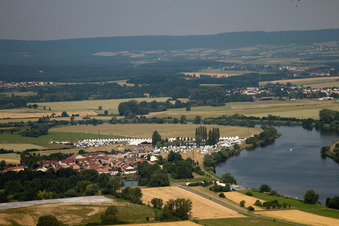 Vue aérienne de Basse-Ham dans le département Moselle, France