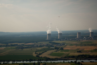 Vue aérienne de Basse-Ham dans le département Moselle, France