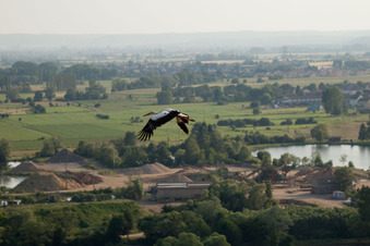 Vue aérienne de Gavisse dans le département Moselle, France
