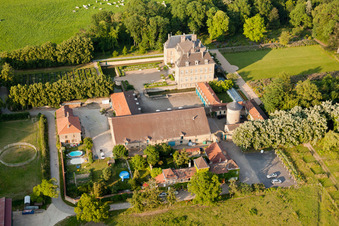 Château de La Grange à Manom dans le département Moselle, France d'en haut