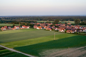 Vue aérienne de Lieu du nord-ouest à Herxheimweyher dans le département Rhénanie-Palatinat, Allemagne