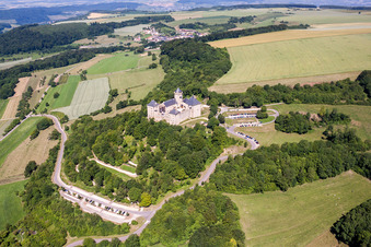 Photographie aérienne de Complexe du château de Malbrouck à Manderen dans le département Moselle, France