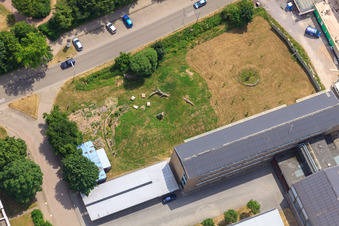 Vue aérienne de Jardin de l'école IGS à Kandel dans le département Rhénanie-Palatinat, Allemagne