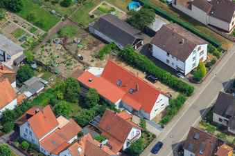 Waldstr à Kandel dans le département Rhénanie-Palatinat, Allemagne d'en haut