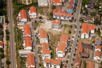 Vue aérienne de Ludowiciring à Jockgrim dans le département Rhénanie-Palatinat, Allemagne