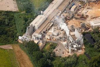 Photographie aérienne de Meubles et boiseries Nolte à Germersheim dans le département Rhénanie-Palatinat, Allemagne