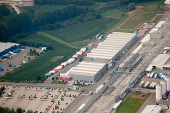 Meubles et boiseries Nolte à Germersheim dans le département Rhénanie-Palatinat, Allemagne hors des airs