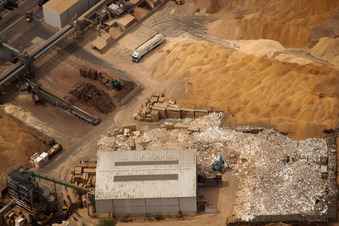 Meubles et boiseries Nolte à Germersheim dans le département Rhénanie-Palatinat, Allemagne depuis l'avion
