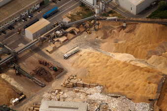 Vue d'oiseau de Meubles et boiseries Nolte à Germersheim dans le département Rhénanie-Palatinat, Allemagne