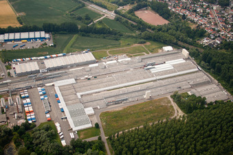 Enregistrement par drone de Meubles et boiseries Nolte à Germersheim dans le département Rhénanie-Palatinat, Allemagne