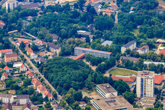 Vue aérienne de École primaire Eduard Orth à Germersheim dans le département Rhénanie-Palatinat, Allemagne