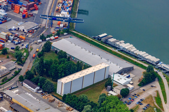 Vue aérienne de Yves Rocher à Germersheim dans le département Rhénanie-Palatinat, Allemagne