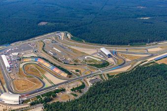 Photographie aérienne de Hockenheimring. Motodrome à Hockenheim dans le département Bade-Wurtemberg, Allemagne