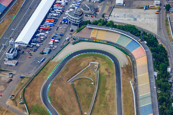 Hockenheimring. Motodrome à Hockenheim dans le département Bade-Wurtemberg, Allemagne d'en haut
