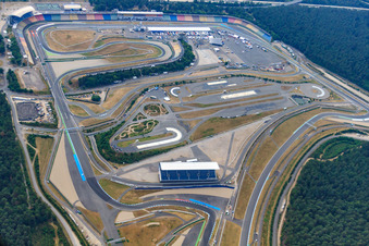 Hockenheimring. Motodrome à Hockenheim dans le département Bade-Wurtemberg, Allemagne hors des airs
