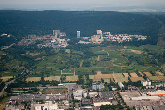 Vue aérienne de Bosse de blaireau à le quartier Rohrbach in Heidelberg dans le département Bade-Wurtemberg, Allemagne
