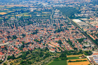 Vue aérienne de Du sud à le quartier Kirchheim in Heidelberg dans le département Bade-Wurtemberg, Allemagne