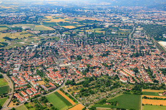Photographie aérienne de Du sud à le quartier Kirchheim in Heidelberg dans le département Bade-Wurtemberg, Allemagne