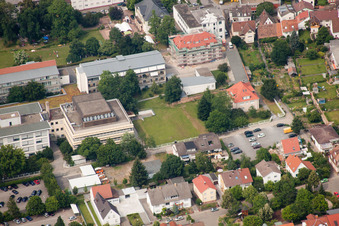 Vue aérienne de Clinique thoracique à le quartier Rohrbach in Heidelberg dans le département Bade-Wurtemberg, Allemagne