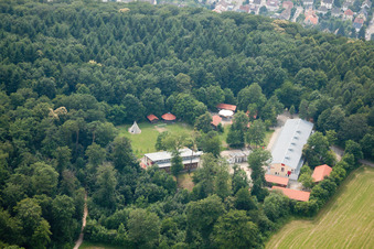 Photographie aérienne de Camp de pirates de la forêt à le quartier Rohrbach in Heidelberg dans le département Bade-Wurtemberg, Allemagne
