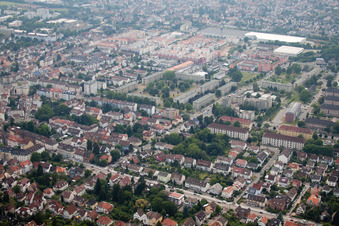 Vue aérienne de Bague Holbein à le quartier Rohrbach in Heidelberg dans le département Bade-Wurtemberg, Allemagne