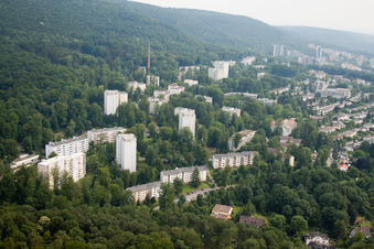 Photographie aérienne de HD-Boxberg du nord à le quartier Boxberg in Heidelberg dans le département Bade-Wurtemberg, Allemagne